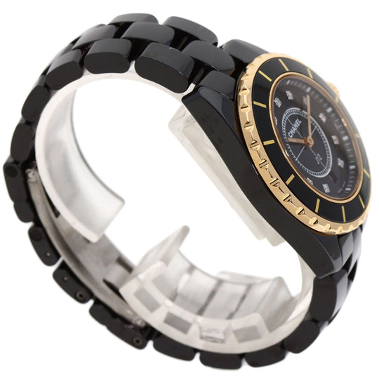CHANEL Watches Quartz H2543 ceramic black J12 1.3" black dial