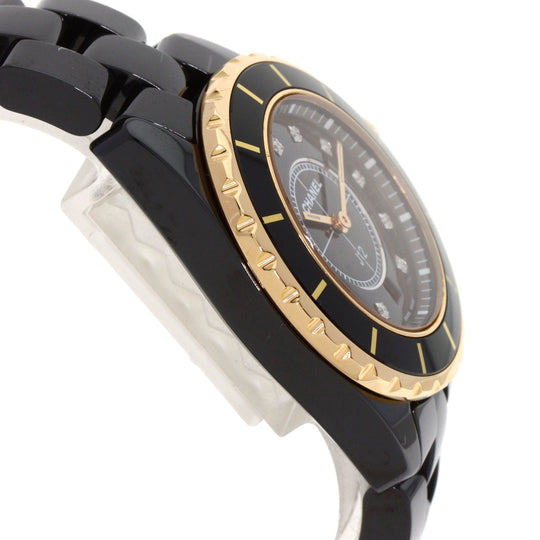 CHANEL Watches Quartz H2543 ceramic black J12 1.3" black dial