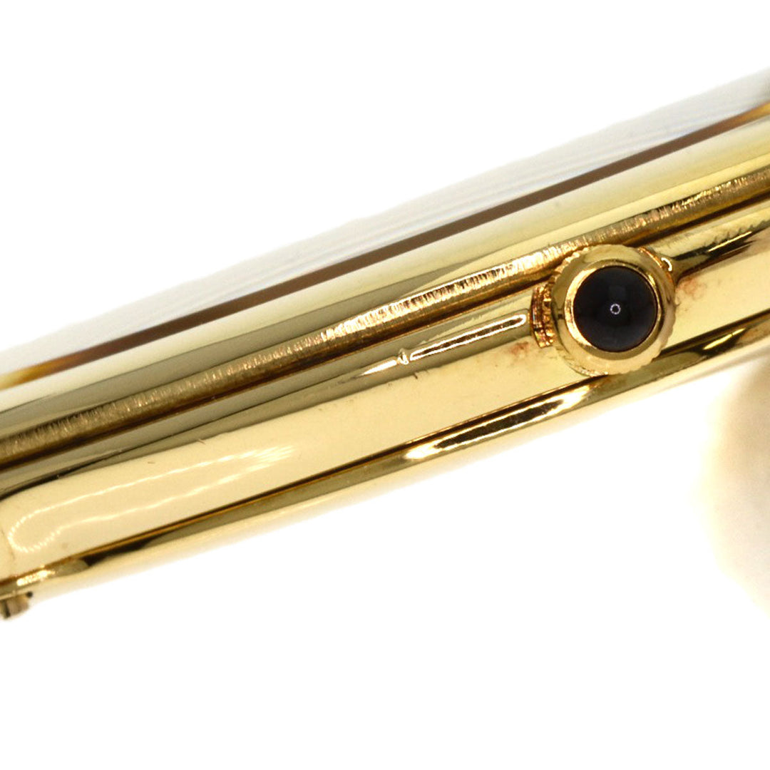 SEIKO Watches Quartz 7770-6020 K18YG, leather gold CREDOR gold dial mens Used Authentic