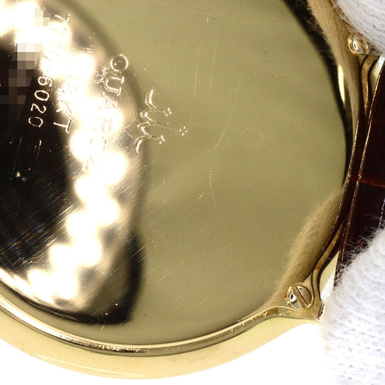 SEIKO Watches Quartz 7770-6020 K18YG, leather gold CREDOR gold dial mens Used Authentic