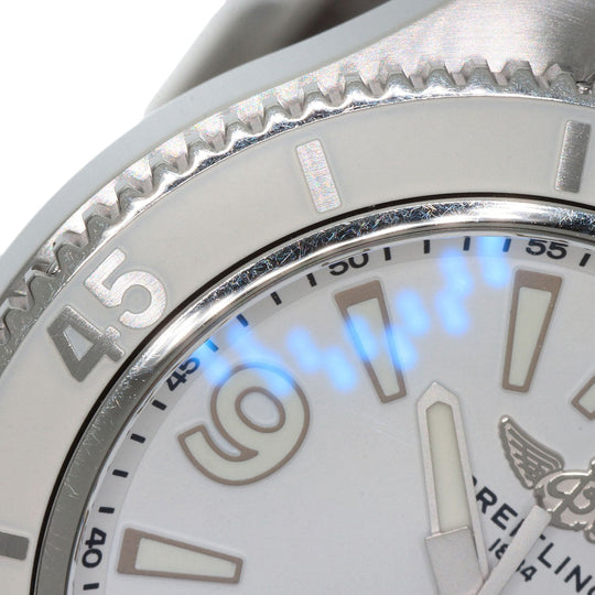 BREITLING Watches A17366 Stainless Steel, Rubber Silver Superocean 42 Date mens Used Authentic