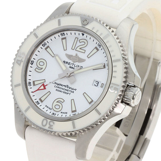 BREITLING Watches A17366 Stainless Steel, Rubber Silver Superocean 42 Date mens Used Authentic
