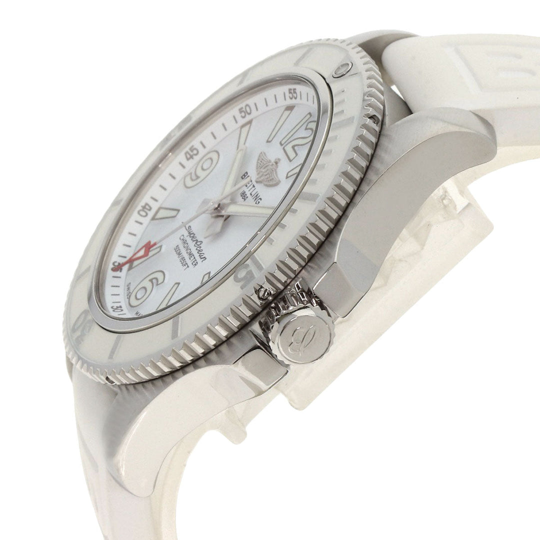 BREITLING Watches A17366 Stainless Steel, Rubber Silver Superocean 42 Date mens Used Authentic