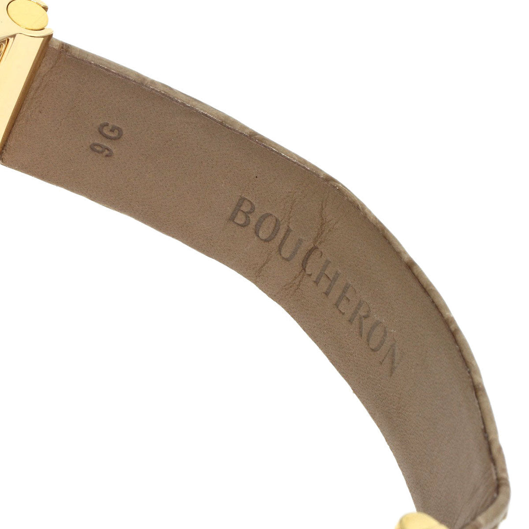 Boucheron Watches Quartz WA030507 18K Yellow Gold gold Refre 4P Diamond white dial