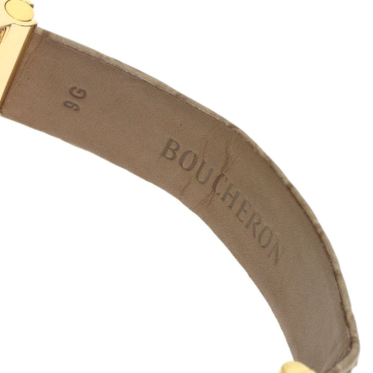 Boucheron Watches Quartz WA030507 18K Yellow Gold gold Refre 4P Diamond white dial