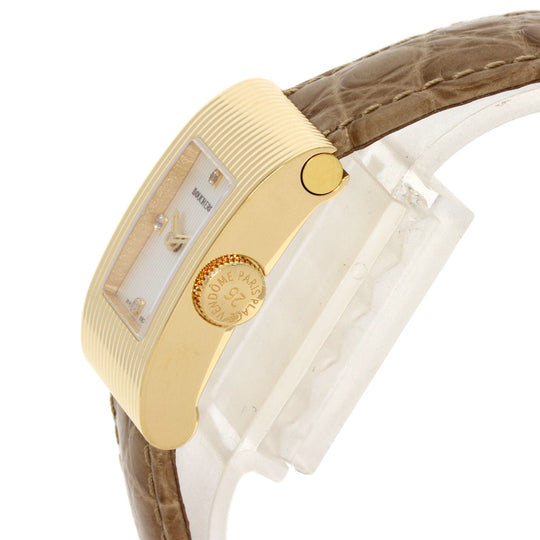 Boucheron Watches Quartz WA030507 18K Yellow Gold gold Refre 4P Diamond white dial
