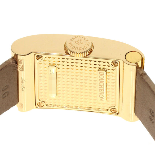 Boucheron Watches Quartz WA030507 18K Yellow Gold gold Refre 4P Diamond white dial