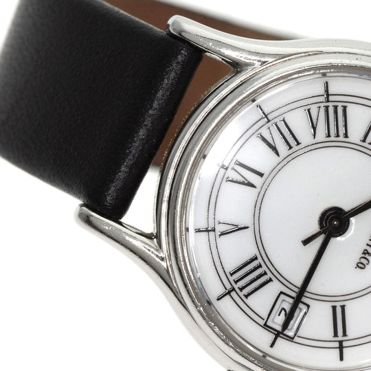 TIFFANY&Co. Watches Quartz Stainless Steel, Leather Silver Classic white dial Women Used Authentic