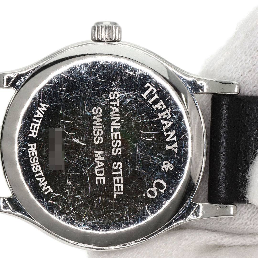 TIFFANY&Co. Watches Quartz Stainless Steel, Leather Silver Classic white dial Women Used Authentic