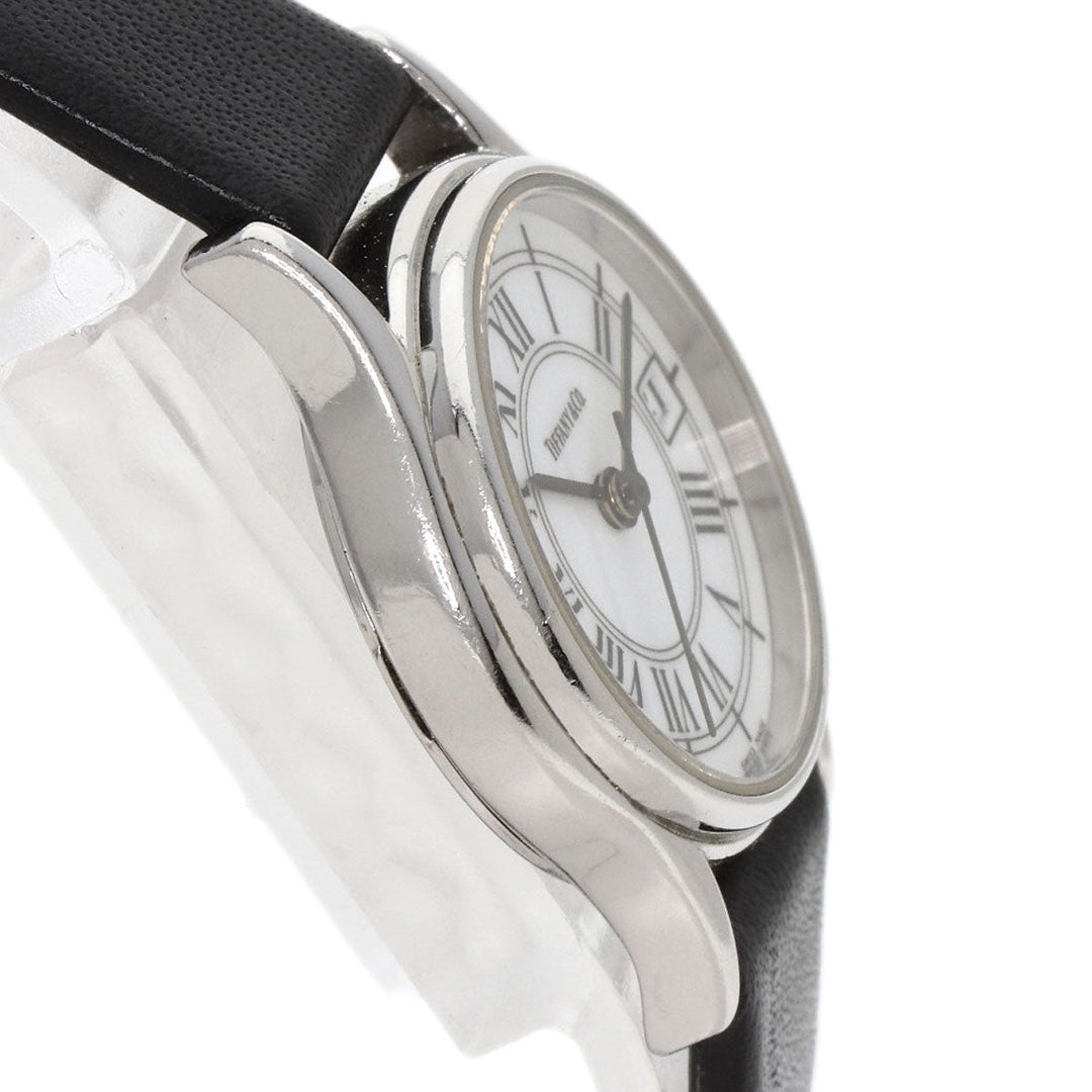 TIFFANY&Co. Watches Quartz Stainless Steel, Leather Silver Classic white dial Women Used Authentic