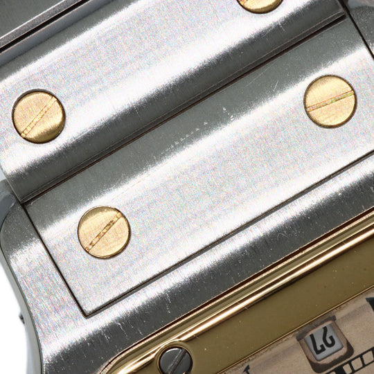 CARTIER Watches Quartz W20011C4 Stainless Steel , SSxK18YG gold Santosgalbe LM Ivory dial Women Used Authentic