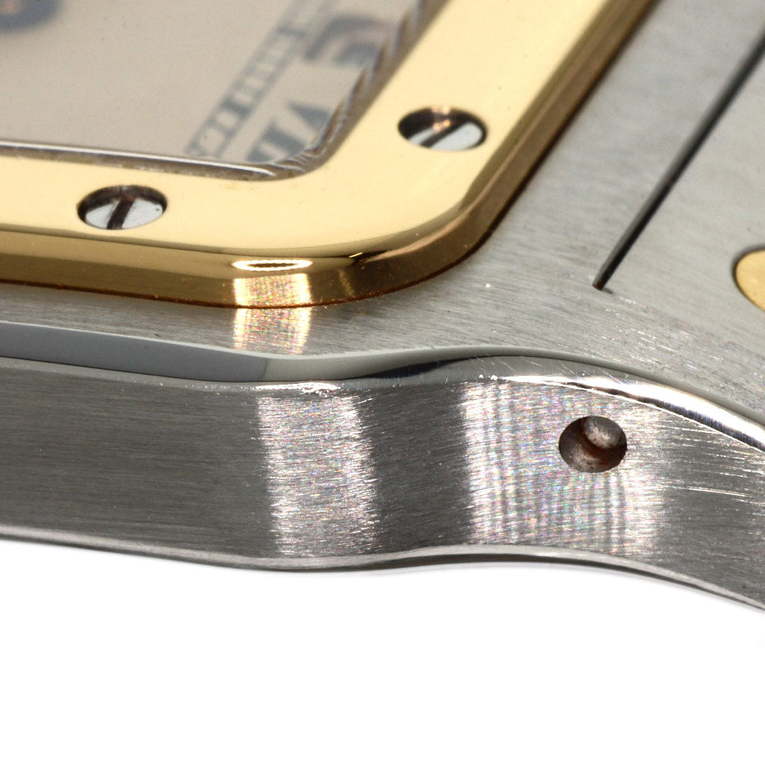 CARTIER Watches Quartz W20011C4 Stainless Steel , SSxK18YG gold Santosgalbe LM Ivory dial Women Used Authentic