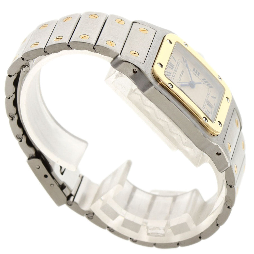 CARTIER Watches Quartz W20011C4 Stainless Steel , SSxK18YG gold Santosgalbe LM Ivory dial Women Used Authentic
