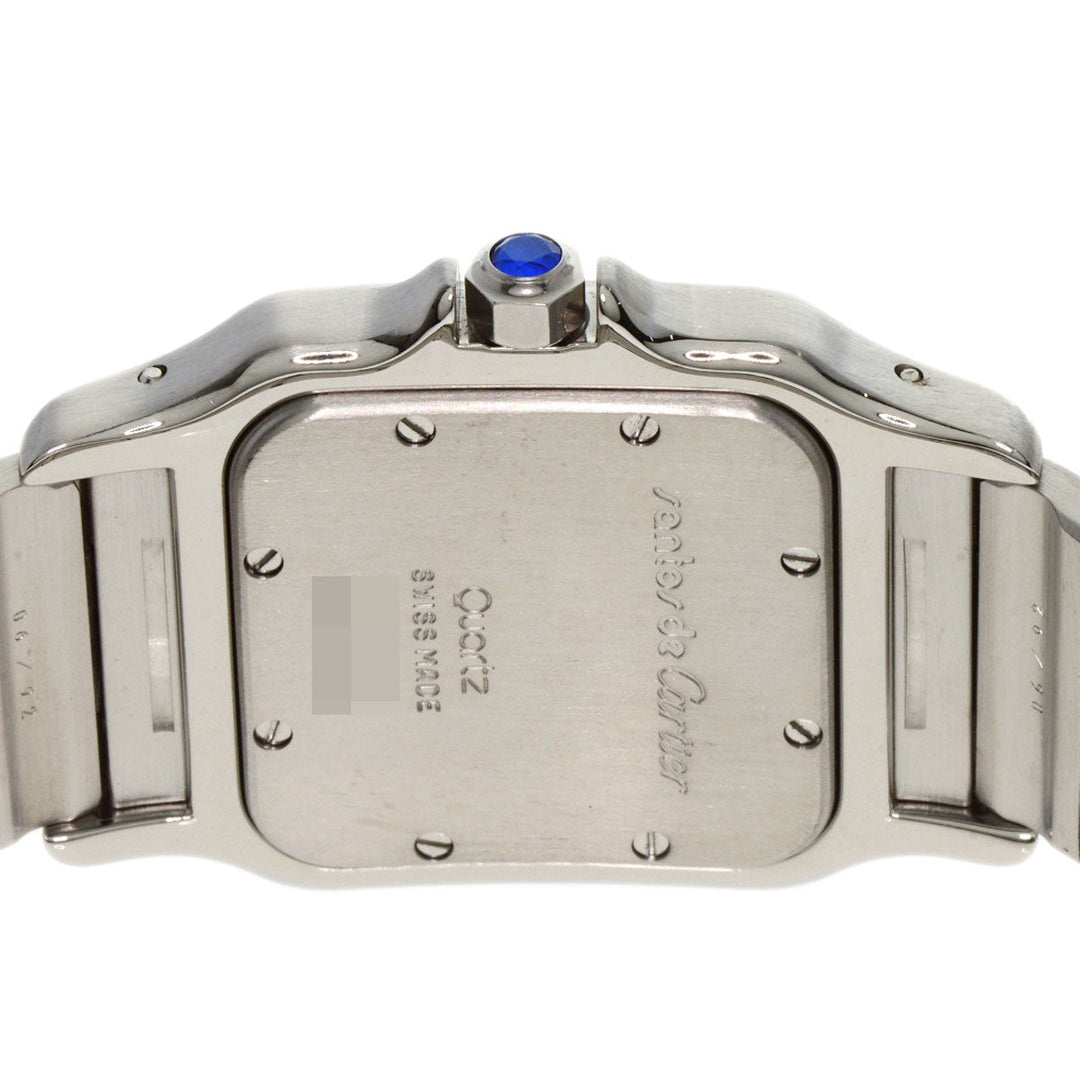 CARTIER Watches Quartz W20011C4 Stainless Steel , SSxK18YG gold Santosgalbe LM Ivory dial Women Used Authentic