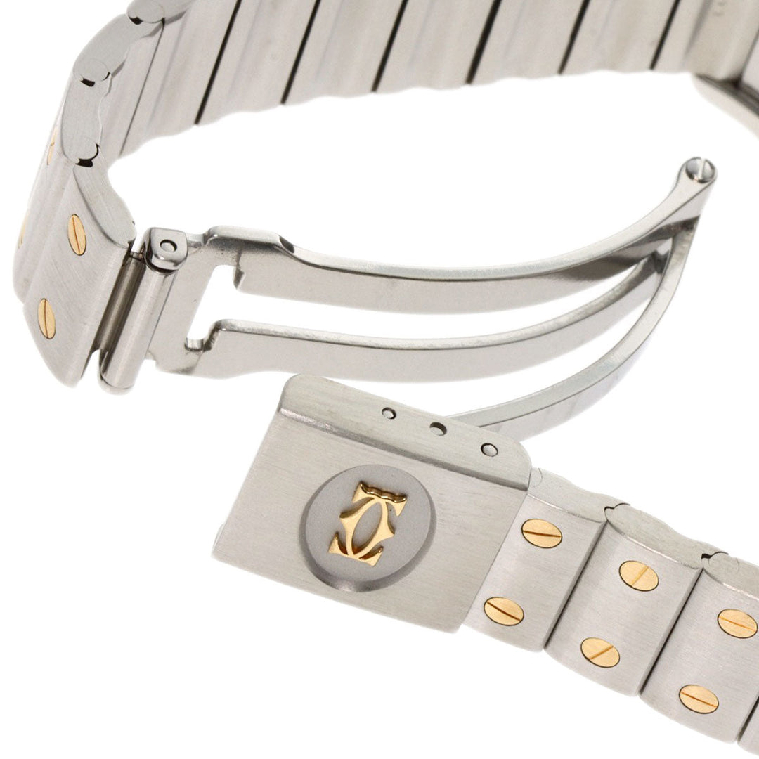CARTIER Watches Quartz W20011C4 Stainless Steel , SSxK18YG gold Santosgalbe LM Ivory dial Women Used Authentic
