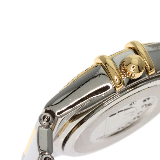 OMEGA Watches Quartz 1365.71 Stainless Steel, SSxK18YG, Diamond gold Constellation Mini White shell dial Women Used Authentic
