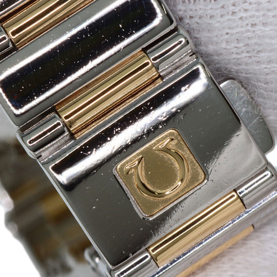 OMEGA Watches Quartz 1365.71 Stainless Steel, SSxK18YG, Diamond gold Constellation Mini White shell dial Women Used Authentic