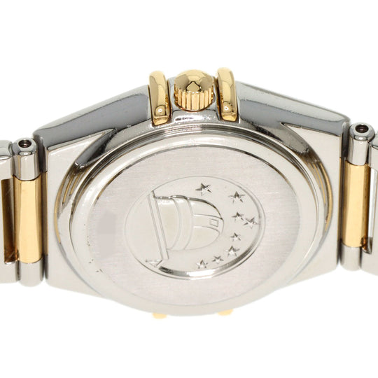 OMEGA Watches Quartz 1365.71 Stainless Steel, SSxK18YG, Diamond gold Constellation Mini White shell dial Women Used Authentic