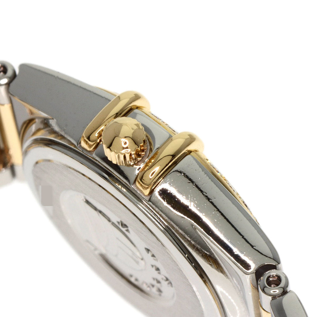 OMEGA Watches Quartz 1365.71 Stainless Steel, SSxK18YG, Diamond gold Constellation Mini White shell dial Women Used Authentic