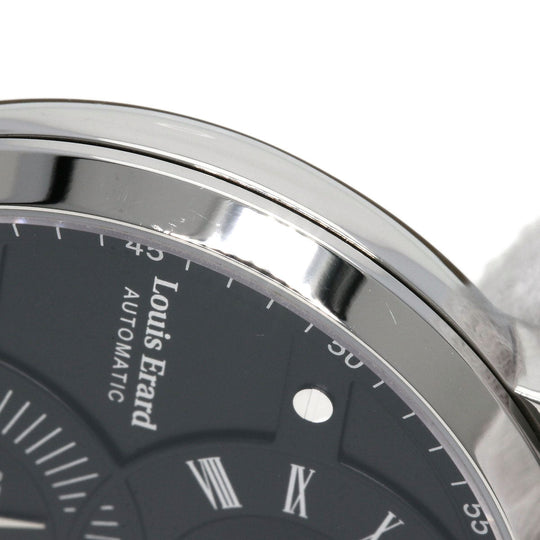 Louis Erard Watches Mechanical Automatic LE86236AA02BDC51 Stainless Steel, Leather Silver Excellence regulator black dial mens Used Authentic
