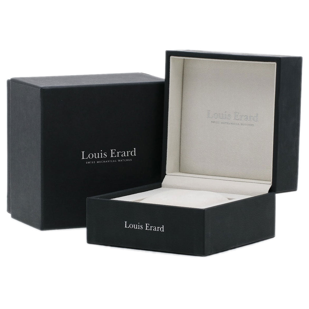 Louis Erard Watches Mechanical Automatic LE86236AA02BDC51 Stainless Steel, Leather Silver Excellence regulator black dial mens Used Authentic
