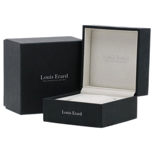 Louis Erard Watches Mechanical Automatic LE86236AA02BDC51 Stainless Steel, Leather Silver Excellence regulator black dial mens Used Authentic