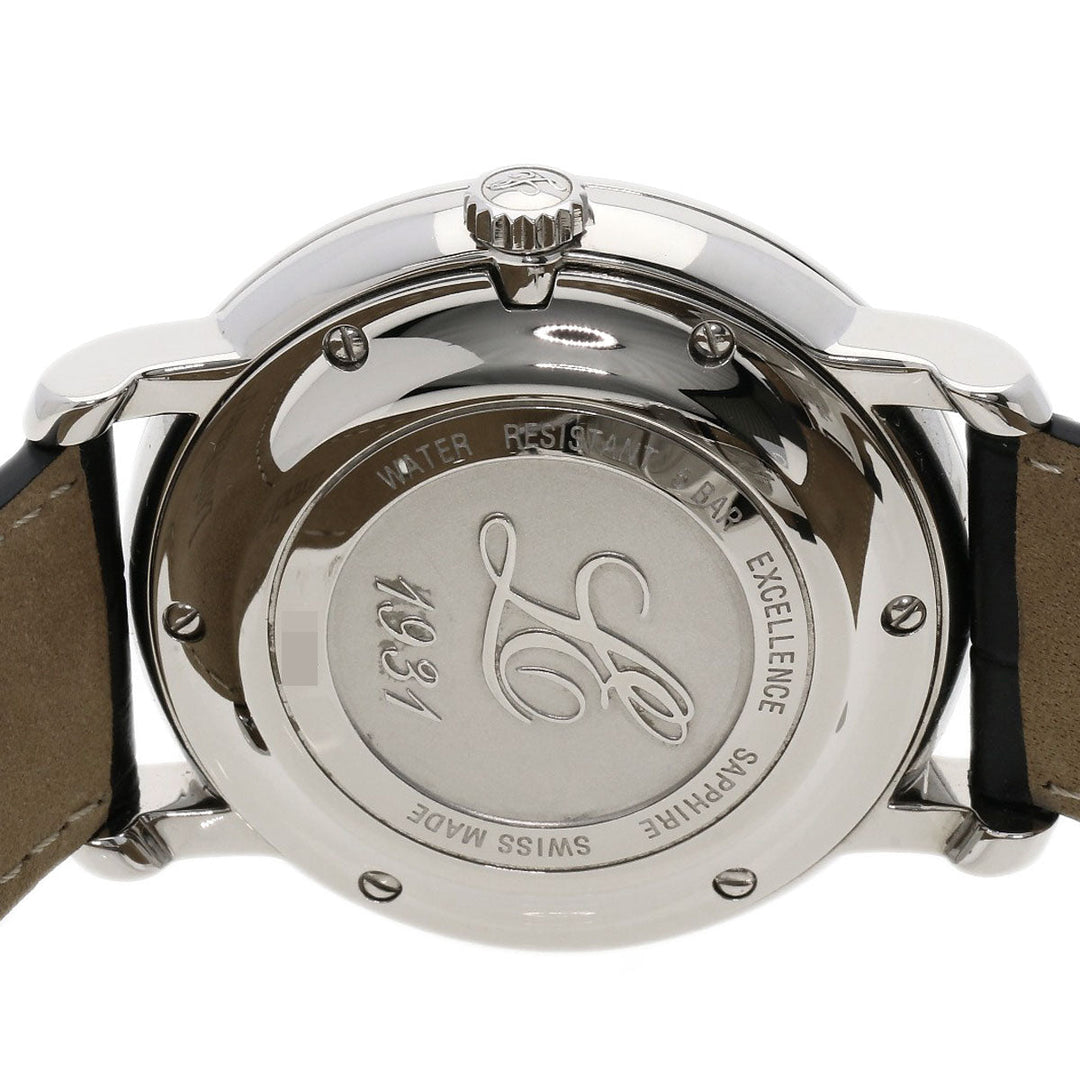 Louis Erard Watches Mechanical Automatic LE86236AA02BDC51 Stainless Steel, Leather Silver Excellence regulator black dial mens Used Authentic