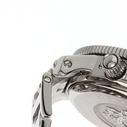 HERMES Watches Quartz CL2.910 Stainless Steel , Stainless Steel Silver Clipper Diver Chronograph black dial mens Used Authentic