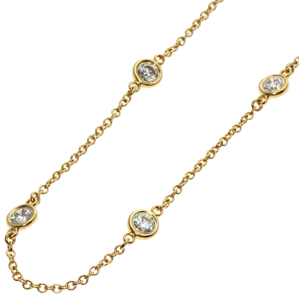 TIFFANY&Co. bracelet 18K Yellow Gold gold By the Yard 5P Diamond Women Used Authentic