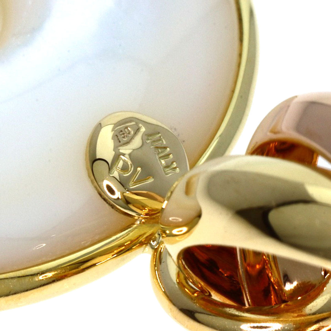 Ponte Vecchio Pendant top 18K Yellow Gold gold Star Motif White Shell