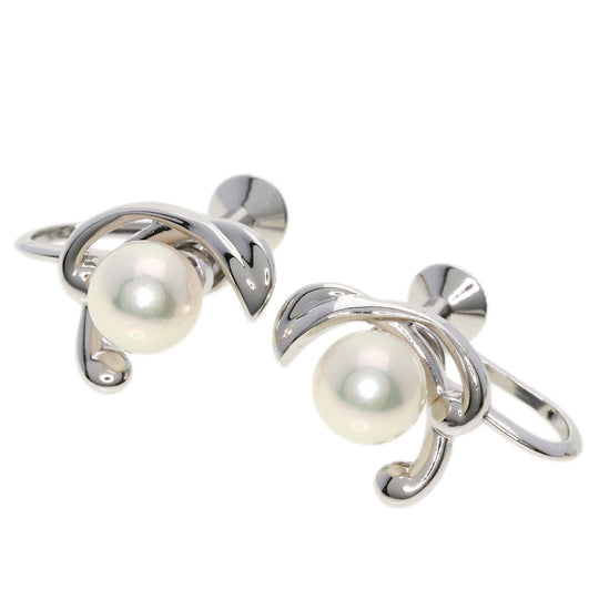 MIKIMOTO Earring SV Silver Pearl Women Used Authentic