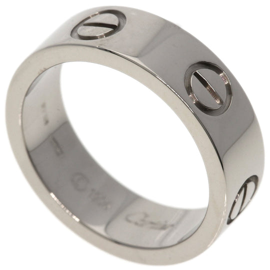 CARTIER Ring K18WG Silver Love Ring #50
