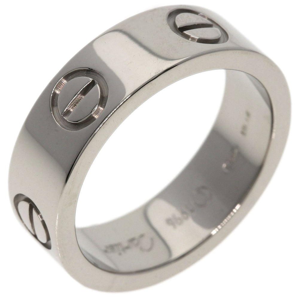 CARTIER Ring K18WG Silver Love Ring #50