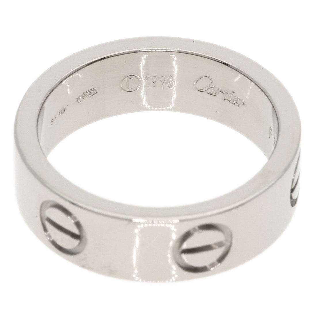 CARTIER Ring K18WG Silver Love Ring #50