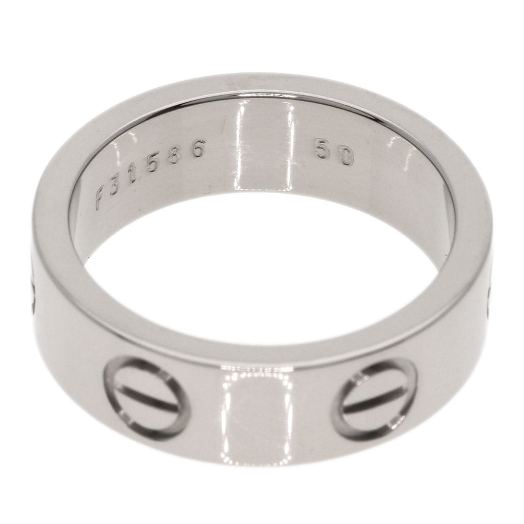 CARTIER Ring K18WG Silver Love Ring #50