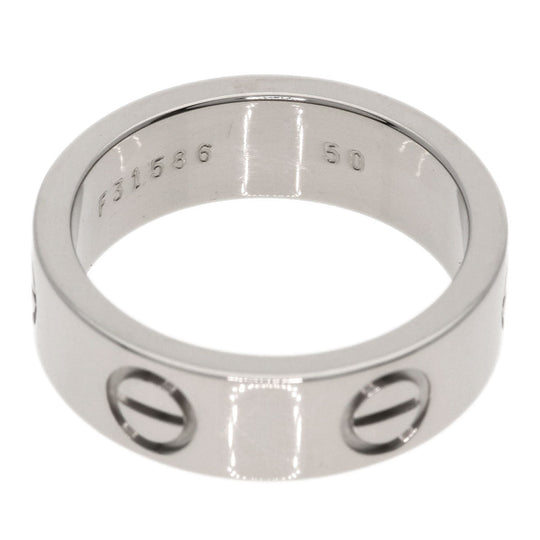 CARTIER Ring K18WG Silver Love Ring #50