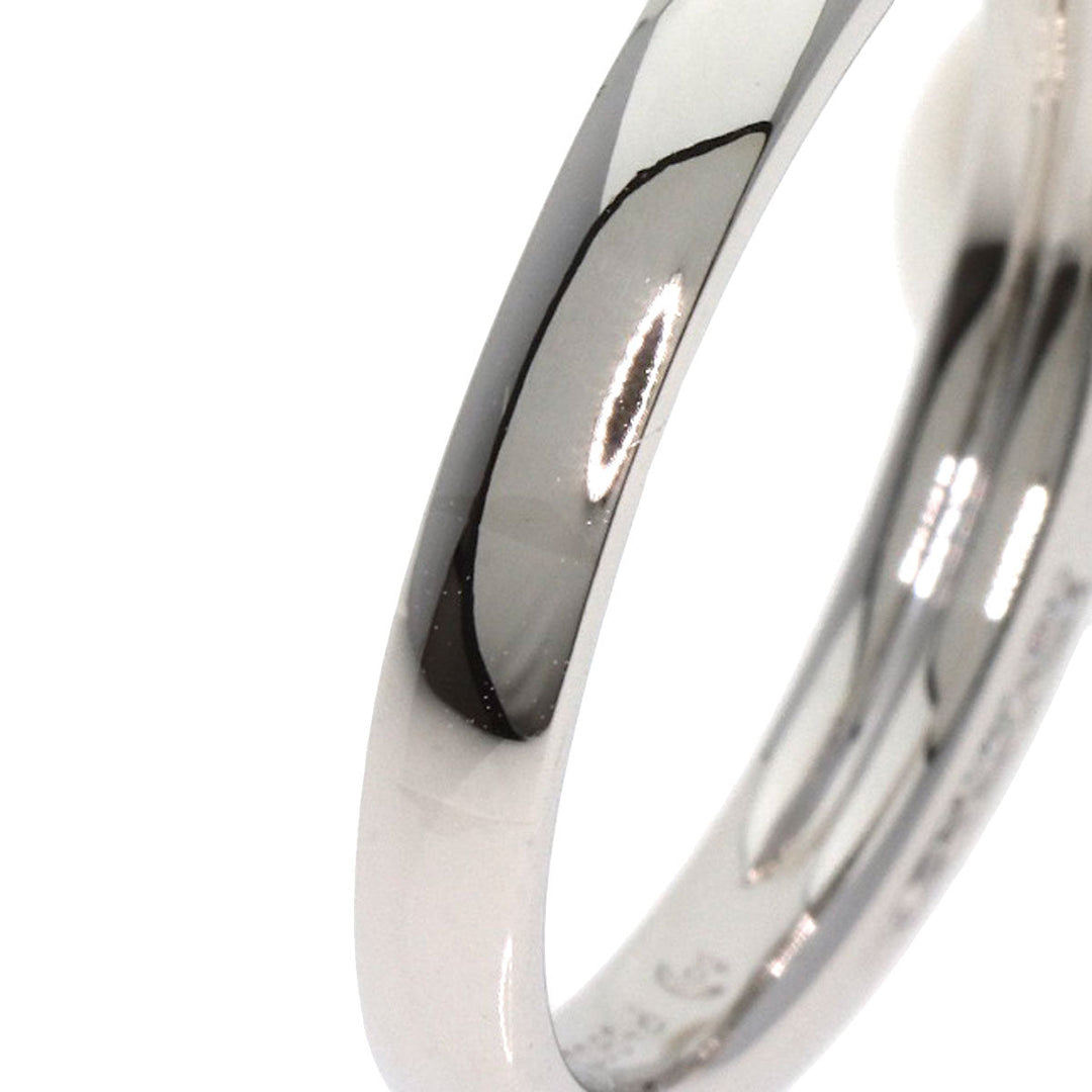 TASAKI Ring PT900 Silver Akoya Pearl Diamond