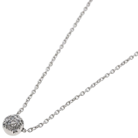 TASAKI Necklace K14WG Silver diamond