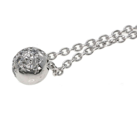 TASAKI Necklace K14WG Silver diamond