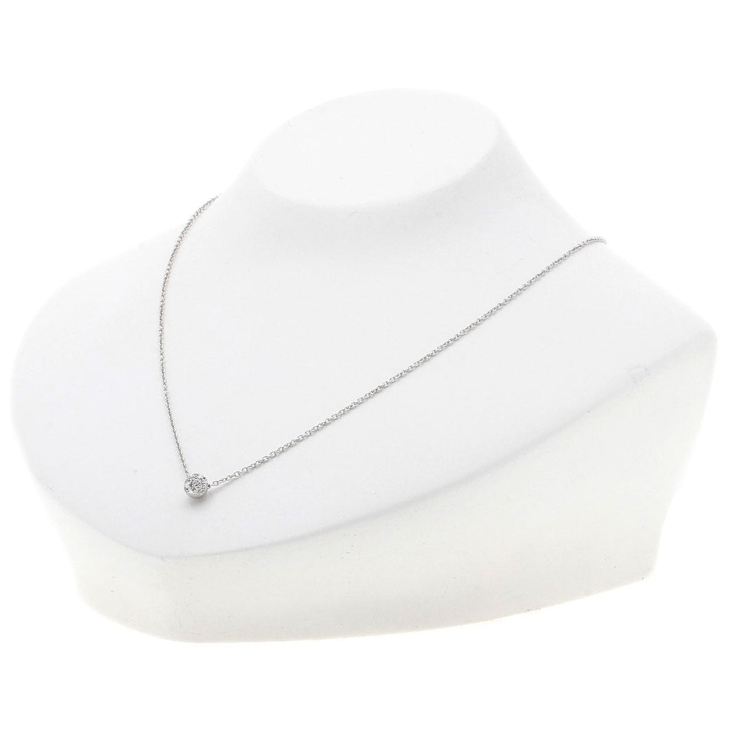 TASAKI Necklace K14WG Silver diamond