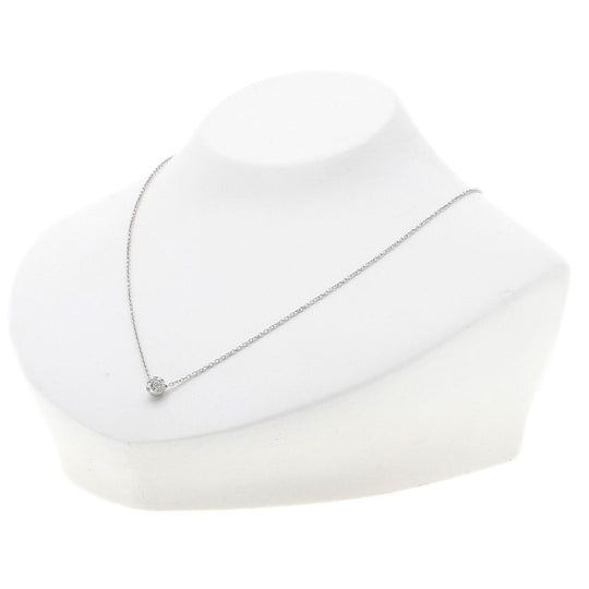 TASAKI Necklace K14WG Silver diamond