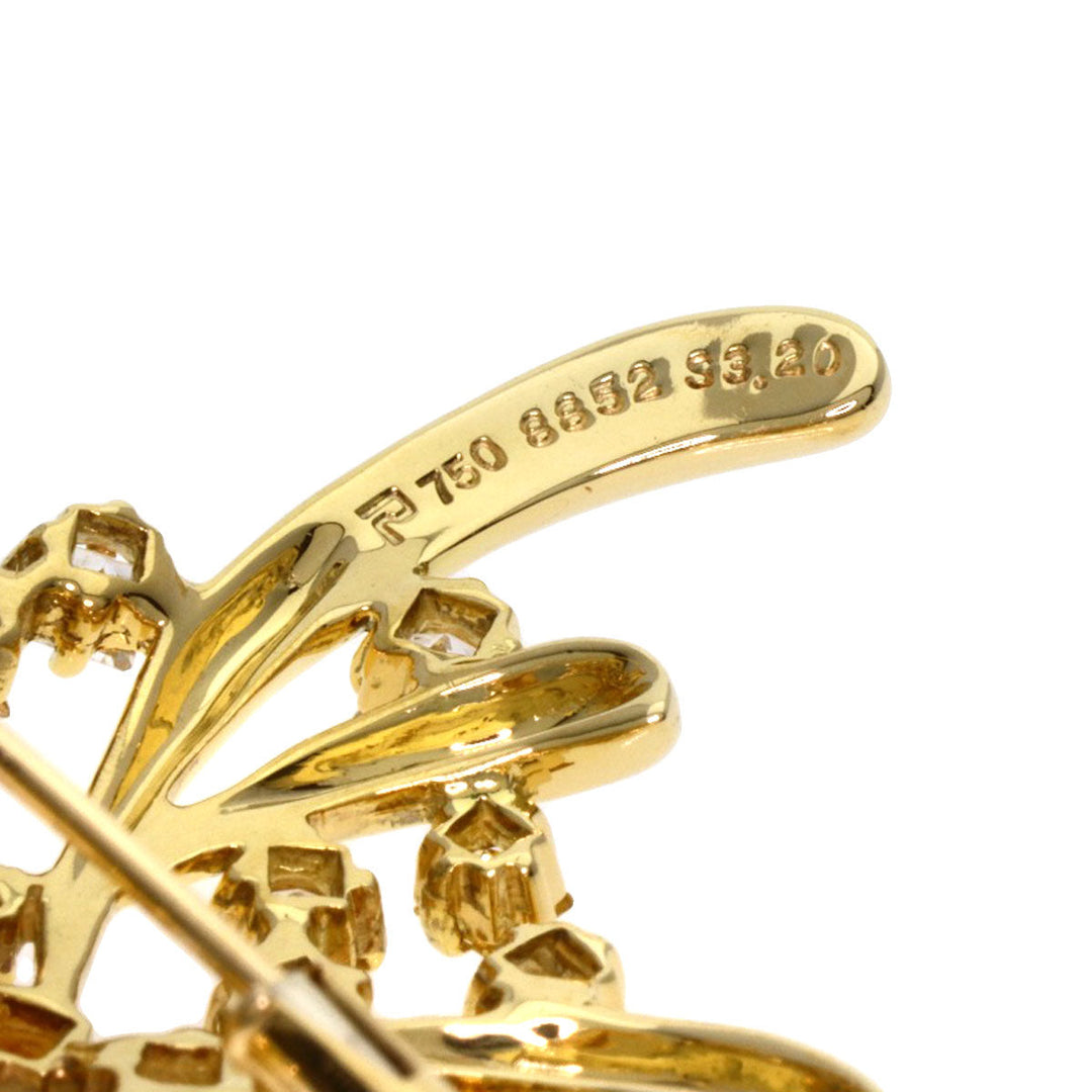 POLA Brooch 18K Yellow Gold gold sapphire Women Used Authentic