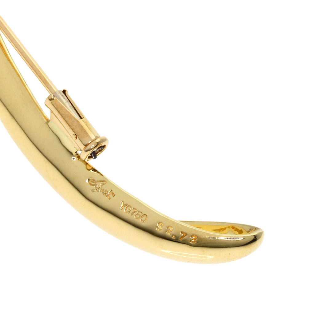 JUNE Brooch 18K Yellow Gold gold sapphire Women Used Authentic