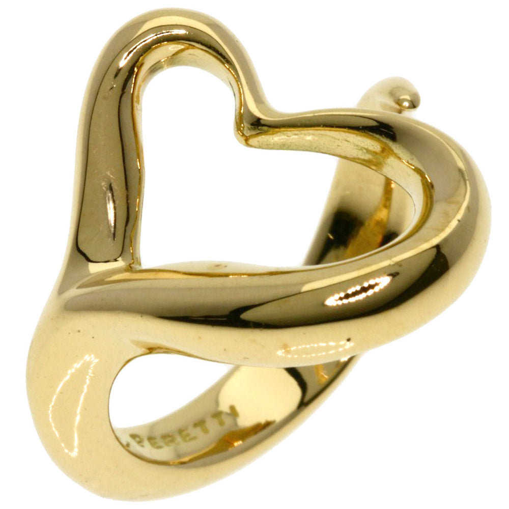 TIFFANY&Co. Ring 18K Yellow Gold gold Open heart Women Used Authentic