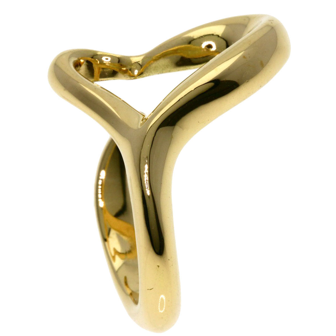 TIFFANY&Co. Ring 18K Yellow Gold gold Open heart Women Used Authentic