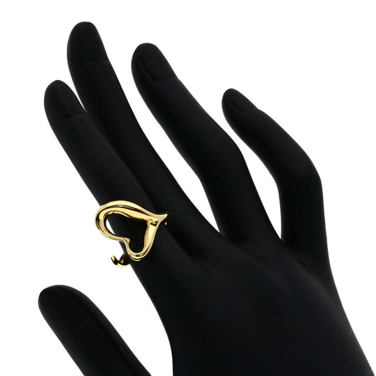 TIFFANY&Co. Ring 18K Yellow Gold gold Open heart Women Used Authentic