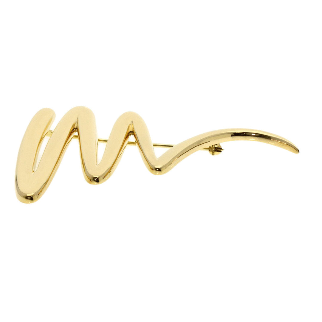 TIFFANY&Co. Brooch 18K Yellow Gold gold Scribble Paloma Picasso Women Used Authentic