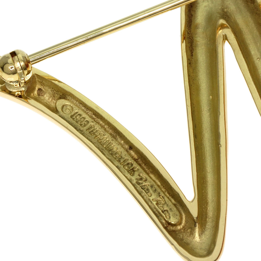TIFFANY&Co. Brooch 18K Yellow Gold gold Scribble Paloma Picasso Women Used Authentic