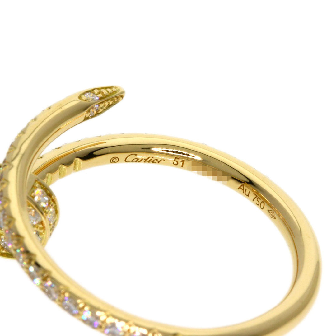 CARTIER Ring 18K Yellow Gold gold Juste un Clou Diamond #51 Manufacturer Complete