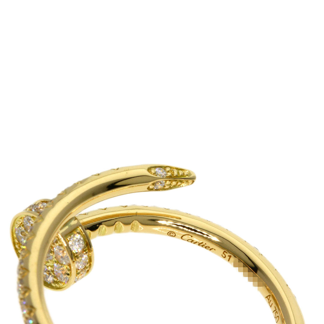 CARTIER Ring 18K Yellow Gold gold Juste un Clou Diamond #51 Manufacturer Complete